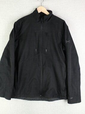 Under Armour Jacket Mens Large Black Full Zip Storm Bomber Pockets Insulated